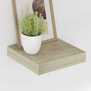 Ράφια Τοίχου 4 τεμ. Χρώμα Δρυός 23x23,5x3,8 εκ. MDF