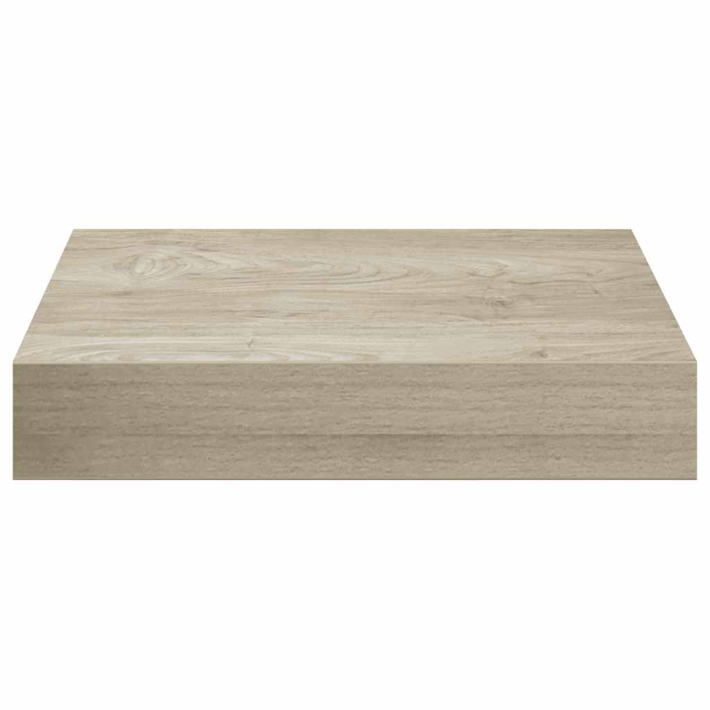 Ράφια Τοίχου 4 τεμ. Χρώμα Δρυός 23x23,5x3,8 εκ. MDF