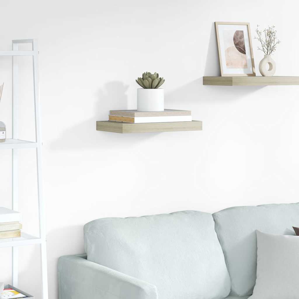 Ράφι Τοίχου Χρώμα Δρυός 40x23x3,8 εκ. MDF