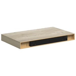 Ράφια Τοίχου 2 τεμ. Χρώμα Δρυός 40x23,5x3,8 εκ. MDF