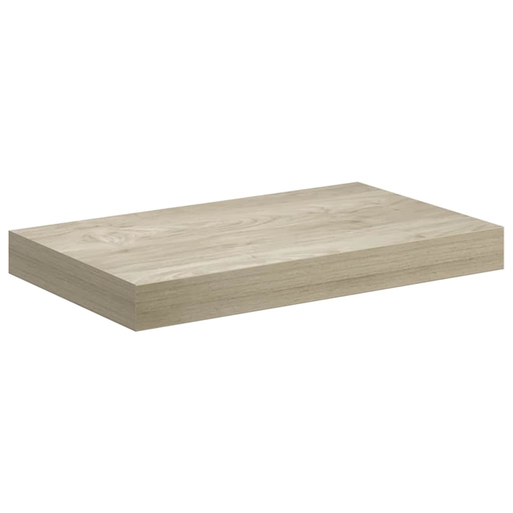 Ράφια Τοίχου 4 τεμ. Χρώμα Δρυός 40x23,5x3,8 εκ. MDF