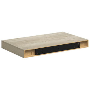 Ράφια Τοίχου 4 τεμ. Χρώμα Δρυός 40x23,5x3,8 εκ. MDF