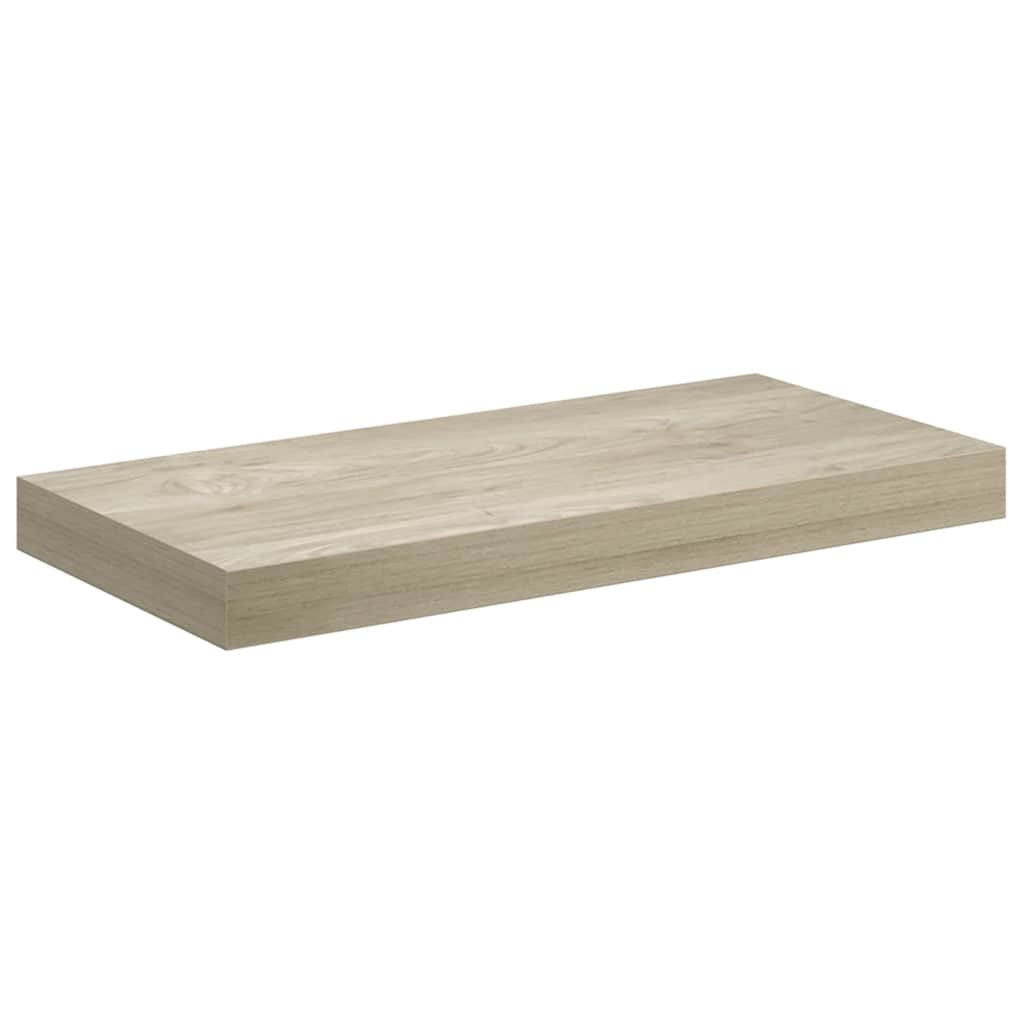 Ράφια Τοίχου 2 τεμ. Χρώμα Δρυός 50x23x3,8 εκ. MDF - Pakobazaar