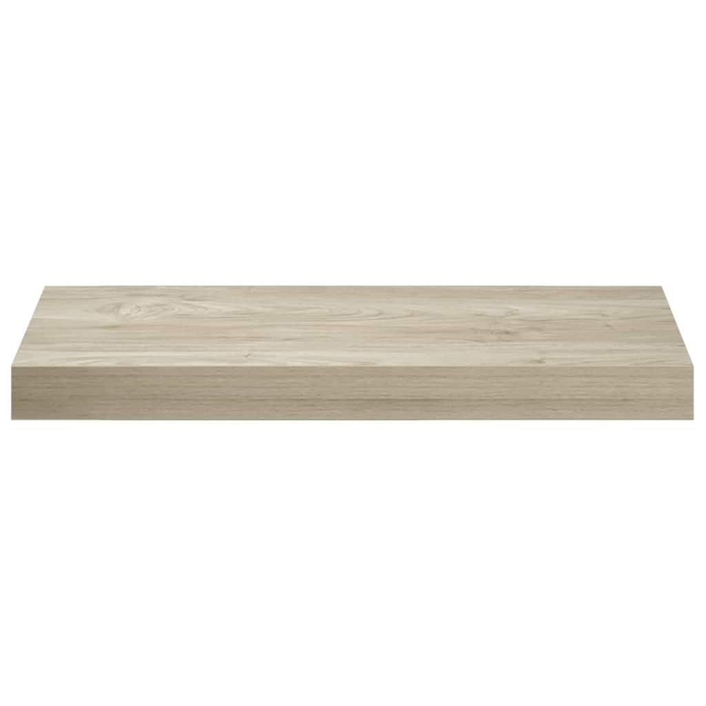 Ράφια Τοίχου 2 τεμ. Χρώμα Δρυός 50x23x3,8 εκ. MDF - Pakobazaar