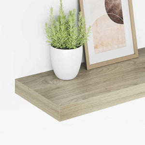 Ράφι Τοίχου Χρώμα Δρυός 60x23,5x3,8 εκ. MDF