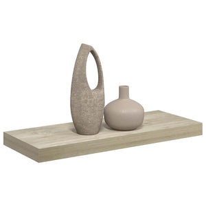 Ράφι Τοίχου Χρώμα Δρυός 60x23,5x3,8 εκ. MDF