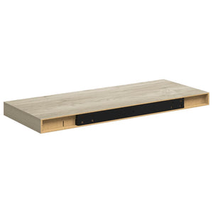 Ράφια Τοίχου 2 τεμ. Χρώμα Δρυός 60x23,5x3,8 εκ. MDF