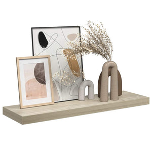 Ράφι Τοίχου Χρώμα Δρυός 80x23,5x3,8 εκ. MDF