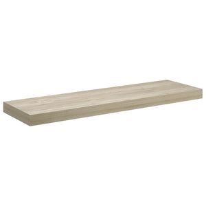 Ράφια Τοίχου 2 τεμ. Χρώμα Δρυός 80x23,5x3,8 εκ. MDF - Pakobazaar