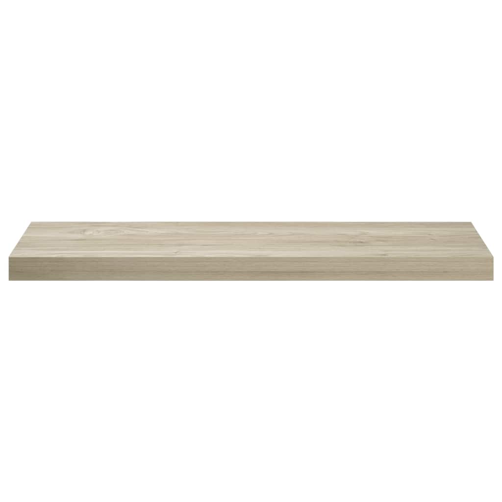 Ράφια Τοίχου 2 τεμ. Χρώμα Δρυός 80x23,5x3,8 εκ. MDF - Pakobazaar