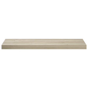 Ράφια Τοίχου 2 τεμ. Χρώμα Δρυός 80x23,5x3,8 εκ. MDF - Pakobazaar