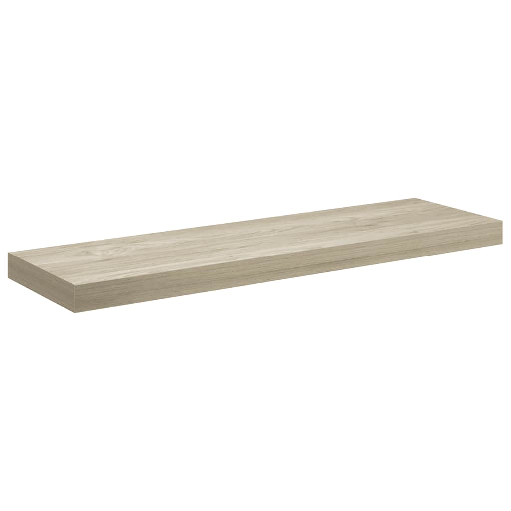 Ράφια Τοίχου 4 τεμ. Χρώμα Δρυός 80 x 23,5 x 3,8 εκ. MDF