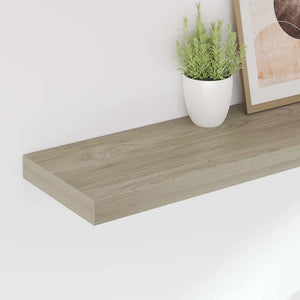 Ράφια Τοίχου 2 τεμ. Χρώμα Δρυός 90x23,5x3,8 εκ. MDF