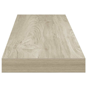 Ράφια Τοίχου 2 τεμ. Χρώμα Δρυός 90x23,5x3,8 εκ. MDF