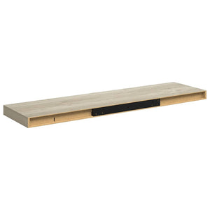 Ράφια Τοίχου 4 τεμ. Χρώμα Δρυός 90x23,5x3,8 εκ. MDF