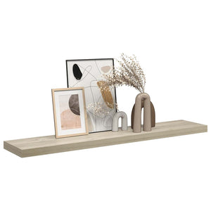 Ράφι Τοίχου Χρώμα Δρυός 120x23,5x3,8 εκ. MDF