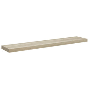 Ράφια Τοίχου 2 τεμ. Χρώμα Δρυός 120 x 23,5 x 3,8 εκ. MDF - Pakobazaar