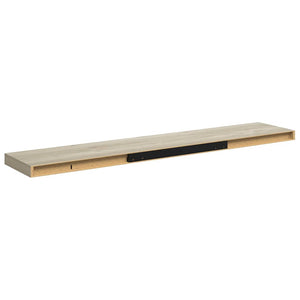 Ράφια Τοίχου 2 τεμ. Χρώμα Δρυός 120 x 23,5 x 3,8 εκ. MDF - Pakobazaar