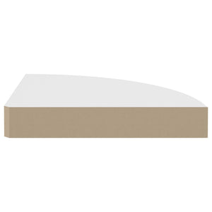 Ράφια Τοίχου Γωνιακά 2 τεμ. Άσπρα 25x25x3,8 εκ. MDF