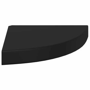 Ράφι Τοίχου Γωνιακό Μαύρο 25 x 25 x 3,8 εκ. από MDF