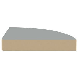 Ράφι Τοίχου Γωνιακό Γκρι 25 x 25 x 3,8 εκ. από MDF