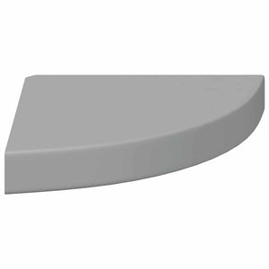 Ράφια Τοίχου Γωνιακά 4 τεμ. Γκρι 25x25x3,8 εκ. MDF