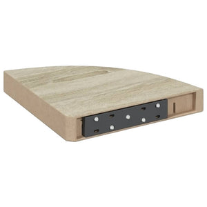 Ράφια Τοίχου 2 τεμ. Χρώμα Δρυός 25x25x3,8 εκ. από MDF - Pakobazaar