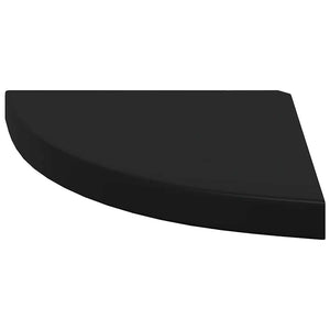 Ράφια Τοίχου 4 τεμ. Μαύρα 35x35x3,8 εκ. από MDF