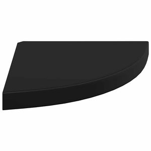 Ράφια Τοίχου 4 τεμ. Μαύρα 35x35x3,8 εκ. από MDF