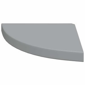 Ράφια Τοίχου Γωνιακά 2 τεμ. Γκρι 35x35x3,8 εκ. MDF