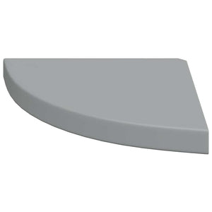 Ράφια Τοίχου Γωνιακά 4 τεμ. Γκρι 35x35x3,8 εκ. MDF