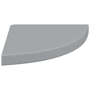 Ράφια Τοίχου Γωνιακά 4 τεμ. Γκρι 35x35x3,8 εκ. MDF