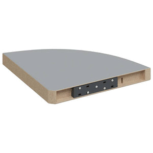 Ράφια Τοίχου Γωνιακά 4 τεμ. Γκρι 35x35x3,8 εκ. MDF