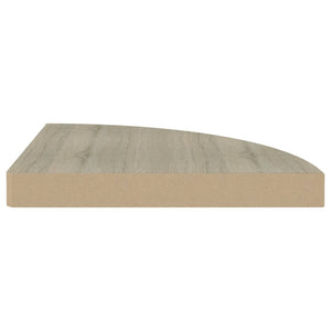 Ράφι Τοίχου Γωνιακό Χρώμα Δρυός 35x35x3,8 εκ. από MDF