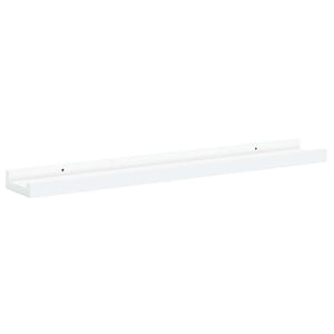 Ράφια για Κορνίζες 2 τεμ. Λευκά 60 x 9 x 3 εκ. από MDF
