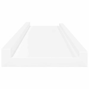 Ράφια για Κορνίζες 2 τεμ. Λευκά 80 x 9 x 3 εκ. από MDF