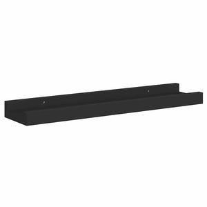 Ράφια για Κορνίζες 2 τεμ. Μαύρα 40 x 9 x 3 εκ. από MDF