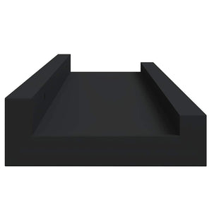 Ράφια για Κορνίζες 2 τεμ. Μαύρα 40 x 9 x 3 εκ. από MDF