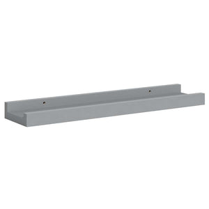 Ράφια για Κορνίζες 2 τεμ. Γκρι 40 x 9 x 3 εκ. από MDF