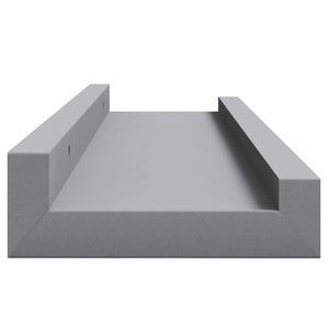 Ράφια για Κορνίζες 2 τεμ. Γκρι 40 x 9 x 3 εκ. από MDF