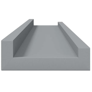 Ράφια για Κορνίζες 2 τεμ. Γκρι 60 x 9 x 3 εκ. από MDF