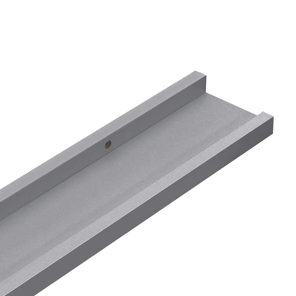 Ράφια για Κορνίζες 2 τεμ. Γκρι 60 x 9 x 3 εκ. από MDF