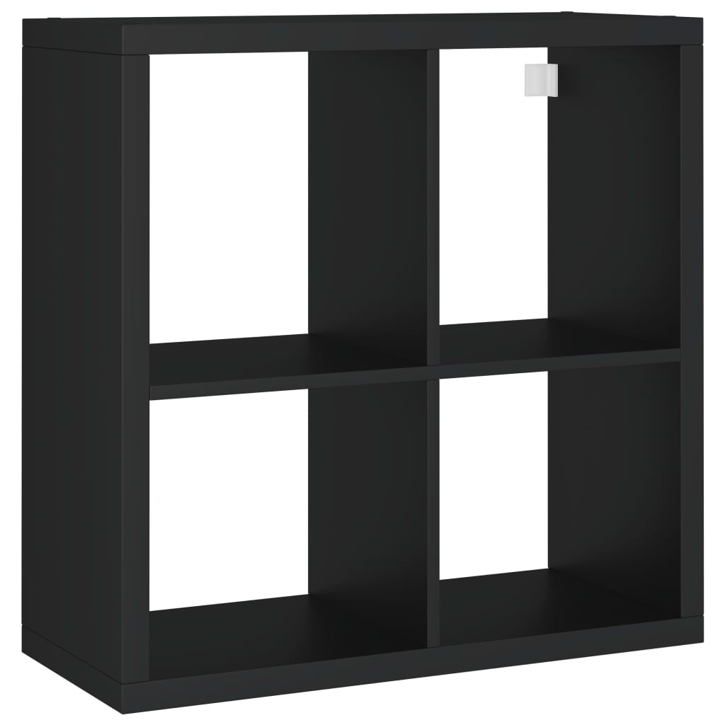 Ράφι Κύβος Τοίχου Μαύρο 69,5 x 29,5 x 69,5 εκ. από MDF