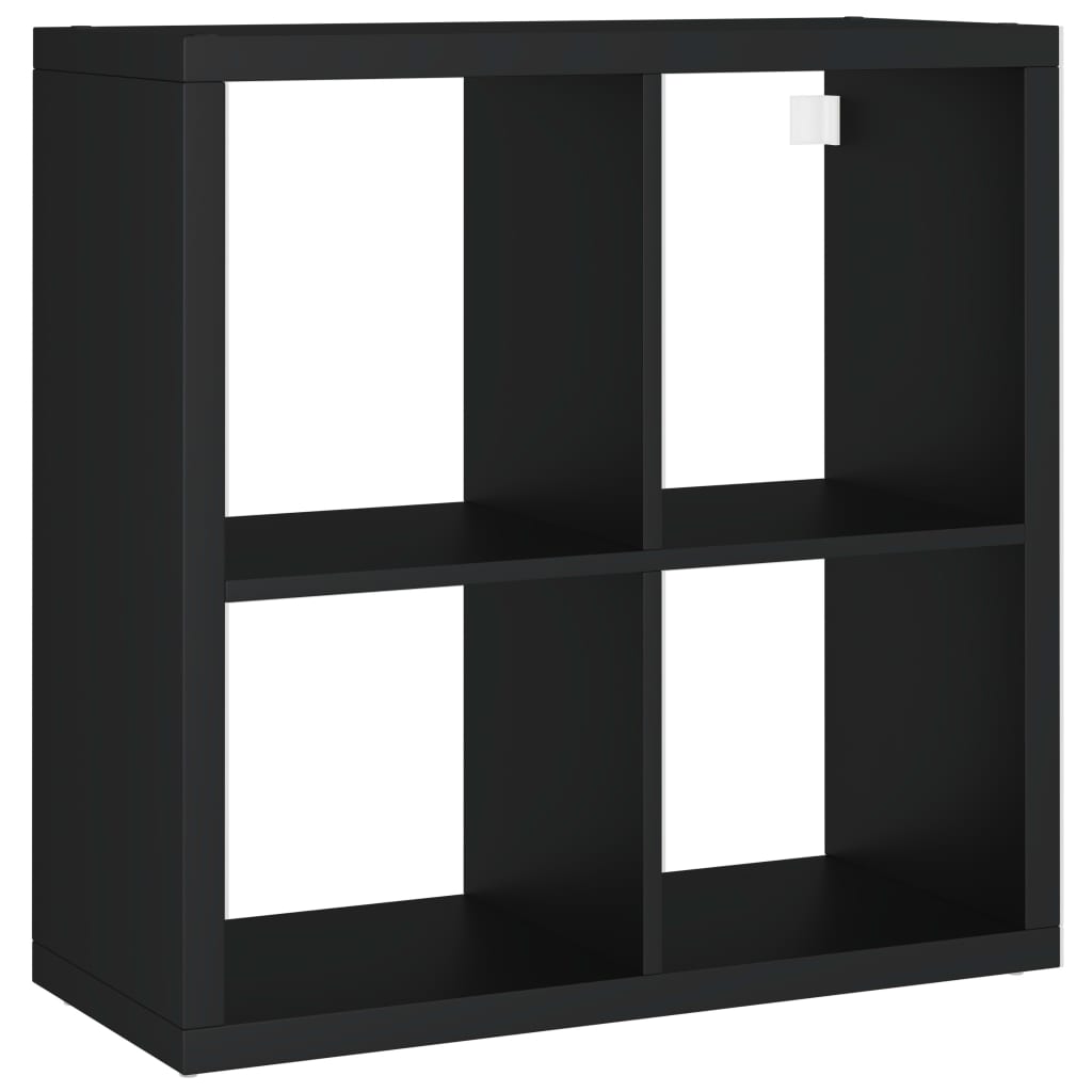 Ράφι Κύβος Τοίχου Μαύρο 69,5 x 29,5 x 69,5 εκ. από MDF