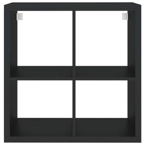 Ράφι Κύβος Τοίχου Μαύρο 69,5 x 29,5 x 69,5 εκ. από MDF