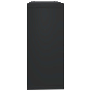 Ράφι Κύβος Τοίχου Μαύρο 69,5 x 29,5 x 69,5 εκ. από MDF