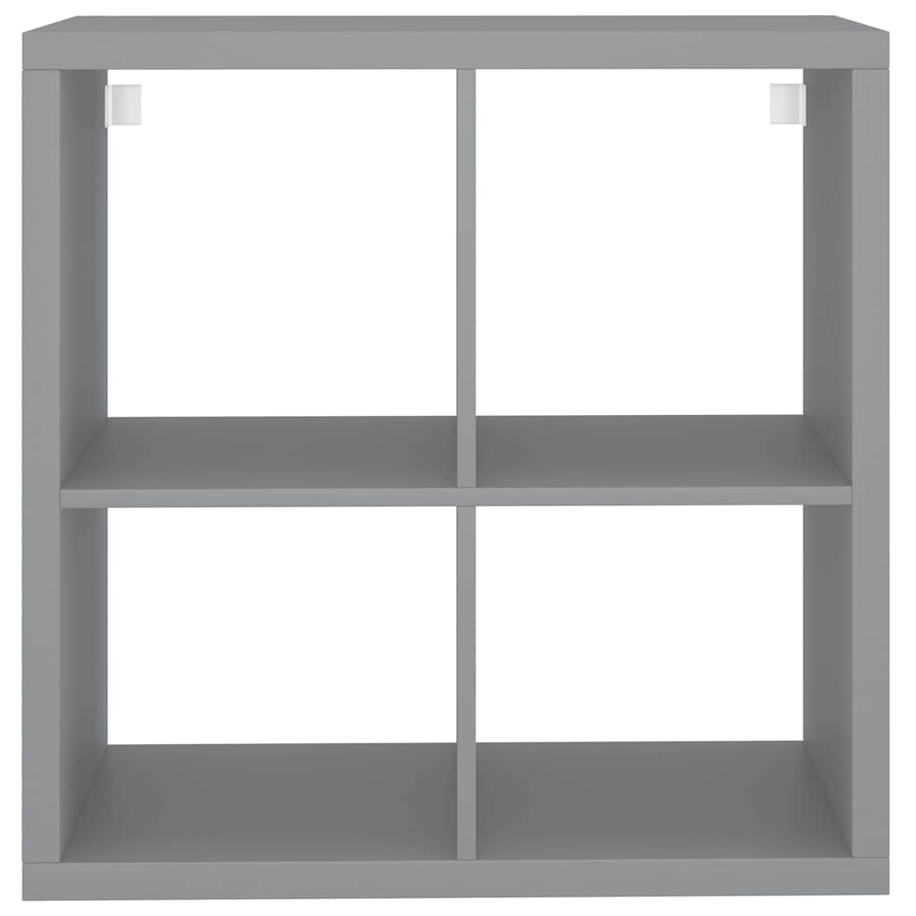 Ράφι Κύβος Τοίχου Γκρι 69,5 x 29,5 x 69,5 εκ. από MDF