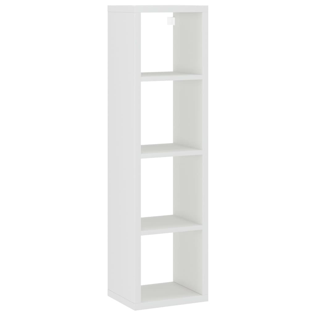 Ράφι Κύβος Τοίχου Λευκό 37 x 29,5 x 134,5 εκ. από MDF