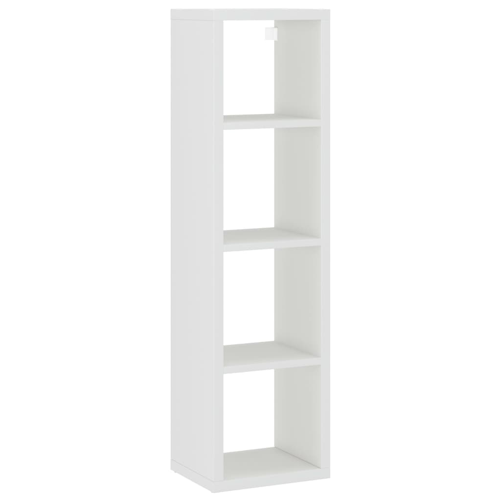 Ράφι Κύβος Τοίχου Λευκό 37 x 29,5 x 134,5 εκ. από MDF