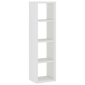 Ράφι Κύβος Τοίχου Λευκό 37 x 29,5 x 134,5 εκ. από MDF